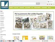 Tablet Screenshot of lamberth.dk